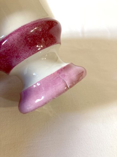 7 tasses à café en faïence de type brûlot