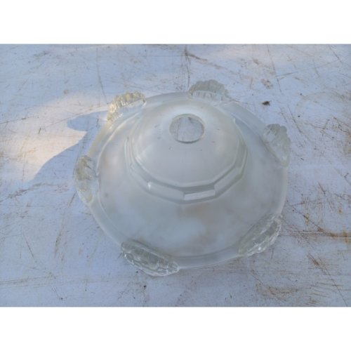 7 Tulipes en verre transparent et Opalin