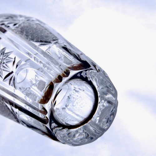 7 verres à longdrink anciens en cristal taillé