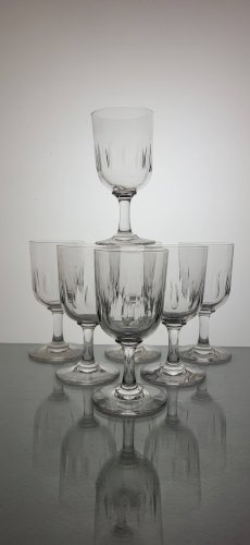 7 verres à vin Art déco 1930s