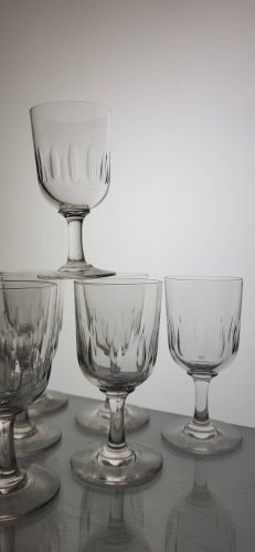7 verres à vin Art déco 1930s
