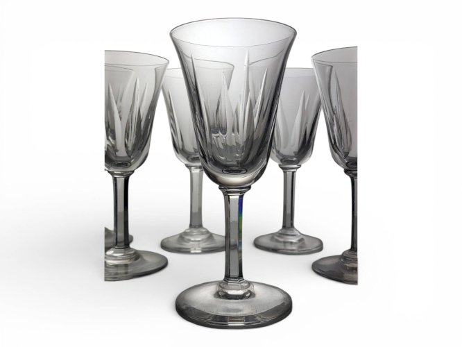 7 verres à vin cristal Saint Louis modèle Cerdagne