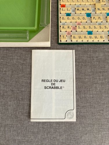 724⚜️ Ancien Jeu de Société et de Lettres Scrabble de Voyage Complet Vintage