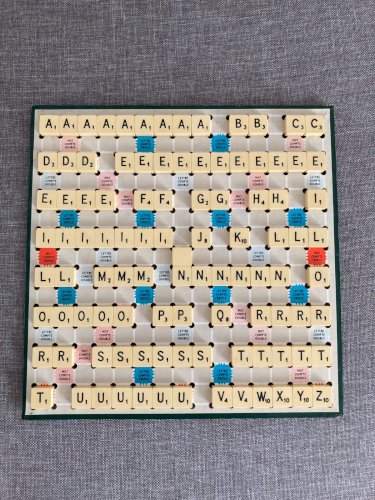724⚜️ Ancien Jeu de Société et de Lettres Scrabble de Voyage Complet Vintage