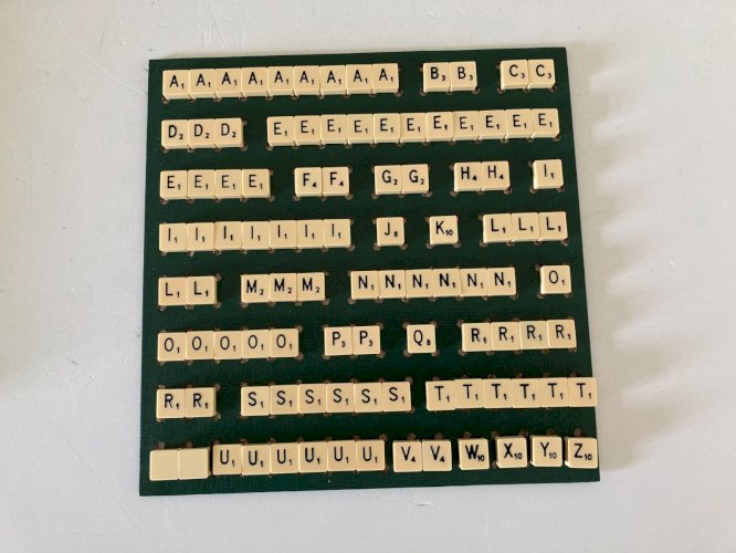 724⚜️ Ancien Jeu de Société et de Lettres Scrabble de Voyage Complet Vintage