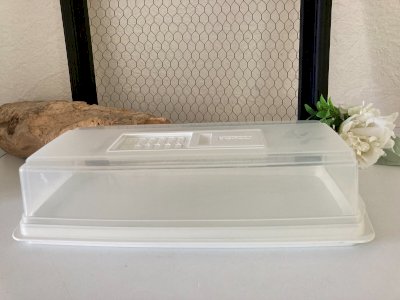 724⚜️ Cheese Plate Bell, Tefal Cheese Cave in White Plastic