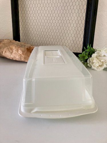 724⚜️ Cloche Plateau à Fromages, Cave à Fromage Tefal en Plastique Blanc