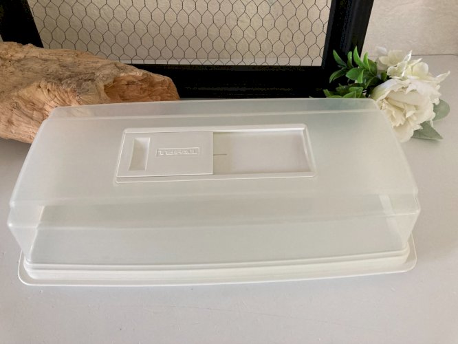 724⚜️ Cloche Plateau à Fromages, Cave à Fromage Tefal en Plastique Blanc