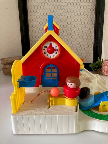 724⚜️ Jouet L'école Fisher Price Little People Année 1992 Réf 2559 Vintage
