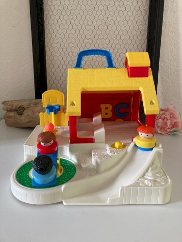 724⚜️ Jouet L'école Fisher Price Little People Année 1992 Réf 2559 Vintage