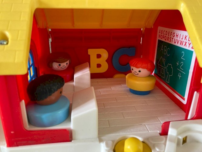 724⚜️ Jouet L'école Fisher Price Little People Année 1992 Réf 2559 Vintage