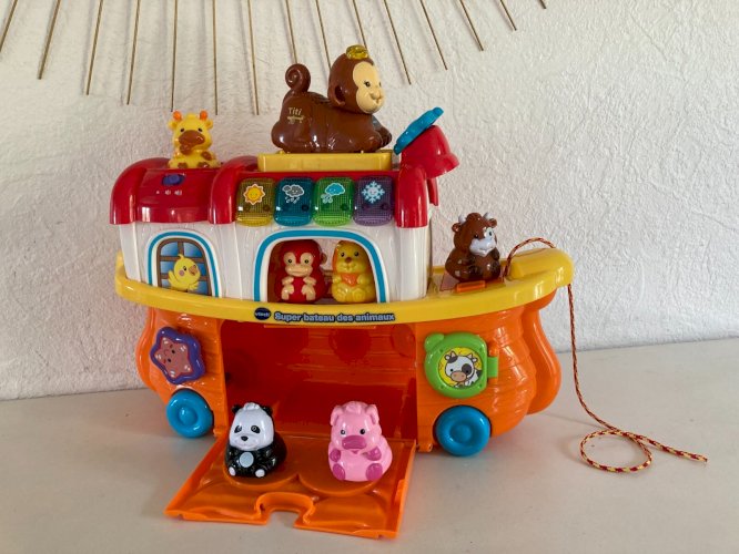 724⚜️ Vtech Tut Tut Animo Le Super Bateau Des Animaux Complet Lumineux & Sons