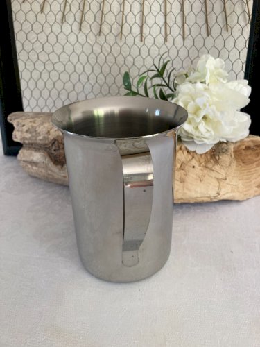 725⚜️ Ancien Pichet Degrenne Broc de Cantine en Acier Inox Vintage Hauteur 15 Cm