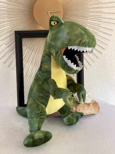 725⚜️ Grande Peluche Doudou Dinosaure Aventure Du Parc Nigloland Hauteur 50 Cm
