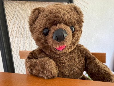 725⚜️ Peluche Doudou Nounours Bonne Nuit Les Petits Hauteur 30 Cm Assis