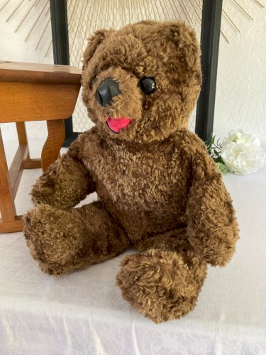 725⚜️ Peluche Doudou Nounours Bonne Nuit Les Petits Hauteur 30 Cm Assis