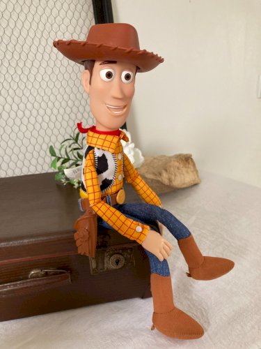 725⚜️ Peluche Doudou Toy Story Le Shérif Woody Disney Pixar Parlant