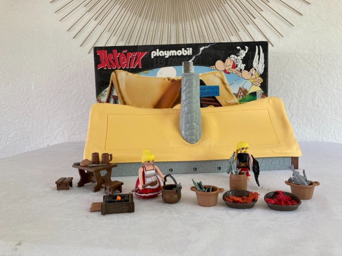 725⚜️ Playmobil Astérix La Hutte D'ordralfabetix Le Poissonnier 71266 Complet
