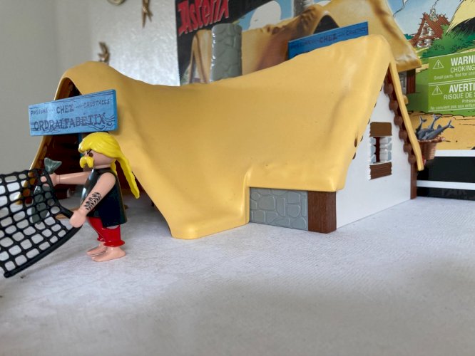 725⚜️ Playmobil Astérix La Hutte D'ordralfabetix Le Poissonnier 71266 Complet