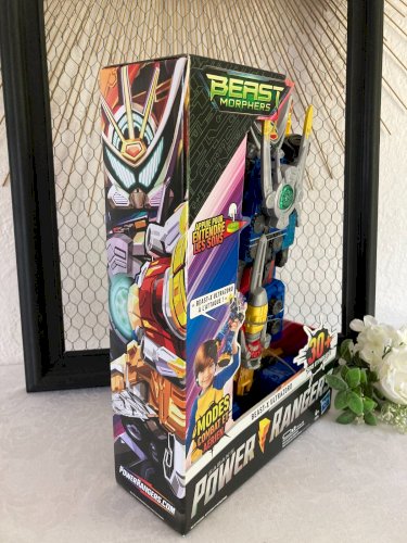 725⚜️Robot Power Rangers Beast Morphers Beast X Ultrazord Hasbro Fonctionne Neuf
