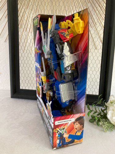 725⚜️Robot Power Rangers Beast Morphers Beast X Ultrazord Hasbro Fonctionne Neuf