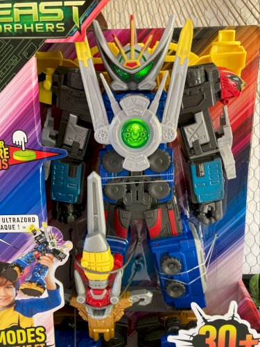 725⚜️Robot Power Rangers Beast Morphers Beast X Ultrazord Hasbro Fonctionne Neuf