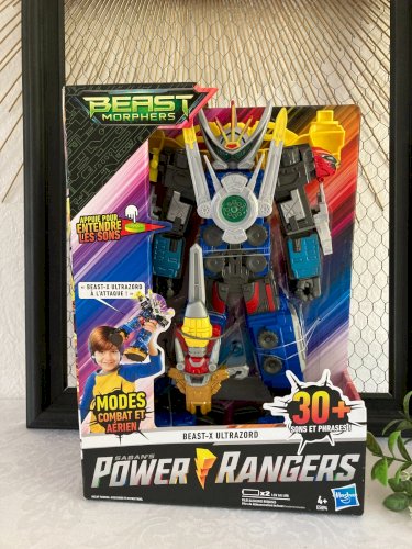 725⚜️Robot Power Rangers Beast Morphers Beast X Ultrazord Hasbro Fonctionne Neuf