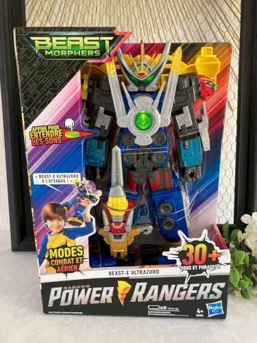 725⚜️Robot Power Rangers Beast Morphers Beast X Ultrazord Hasbro Fonctionne Neuf