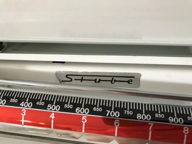 8 ⚜️  Ancienne Balance Bébé Stube + Plateau 10 Kg Vintage