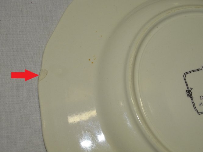 -8 ASSIETTES A DESSERT  CERAMIQUE SARREGUEMINES signées H.LOUX OBERNAI    D