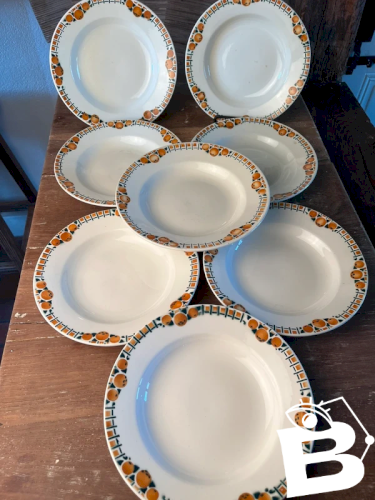 8 assiettes creuses Saint Amand Céranord