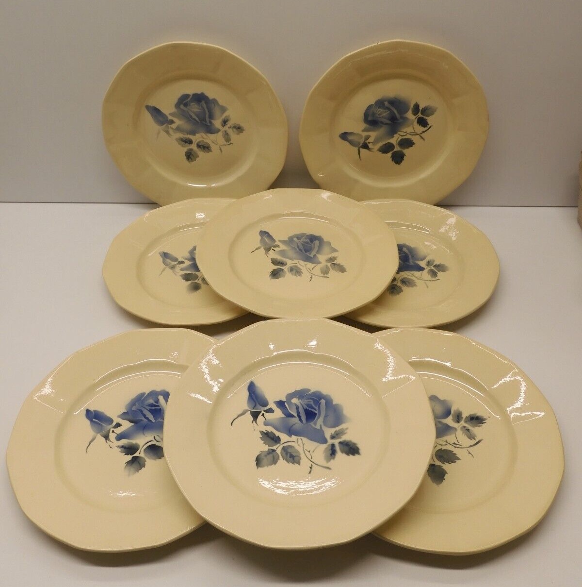 Légumier & Plats de service Digoin Sarreguemines Roses. Beige Céramique Floral,Végétal - Vendu