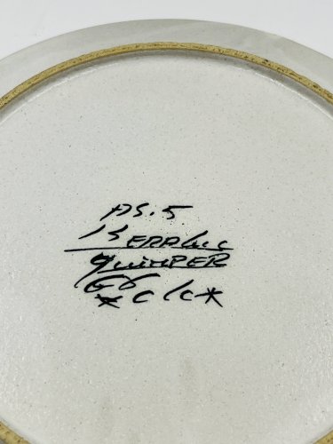 8 Assiettes Dessert Keraluc Quimper Renaissance 1960