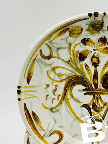 8 Assiettes Dessert Keraluc Quimper Renaissance 1960