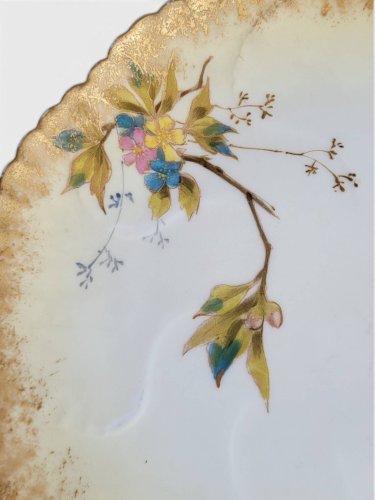 8 assiettes en porcelaine de Limoges, Martial Redon / Art Nouveau