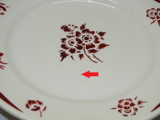 -8 BELLES ASSIETTES A DESSERT CERAMIQUE BADONVILLER modèle MARIE CLAIRE      D
