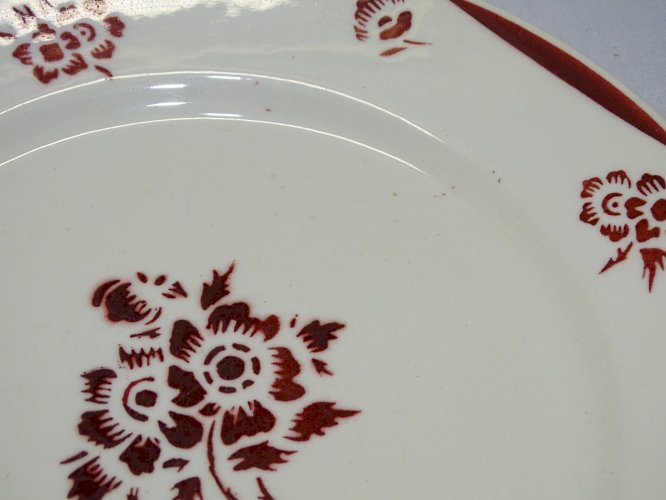 -8 BELLES ASSIETTES A DESSERT CERAMIQUE BADONVILLER modèle MARIE CLAIRE      D