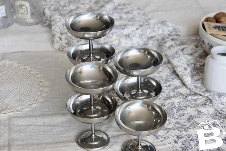 8 coupelles à glace / champagne - Vintage