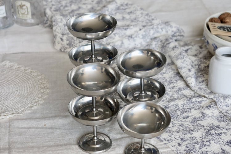 8 coupelles à glace / champagne - Vintage