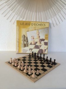 8 ⚜️ Board Game The Game of Chess Wooden Pieces Complete Ducal Set Ref 9500