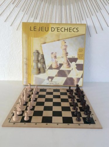 8 ⚜️ Jeu de Société Le Jeu D'échecs Pieces En Bois Jeux Ducale Complet Réf 9500