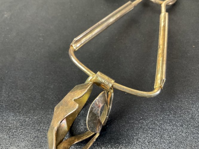 8 pinces à escargots métal argenté couvert service table fête