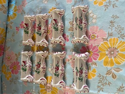 8 Luneville-type cutlery holders