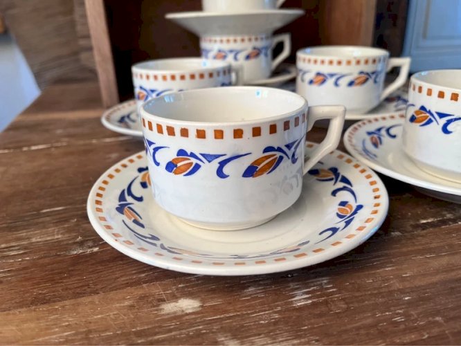 8 tasses à thé ou café Moulin des Loups modèle Rozoy