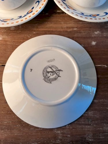 8 tasses à thé ou café Moulin des Loups modèle Rozoy