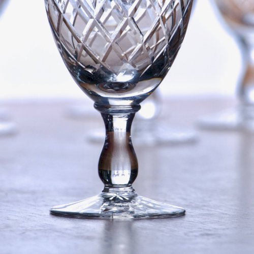 8 verres à vin ancien en cristal maison Orrefors collection Karolina