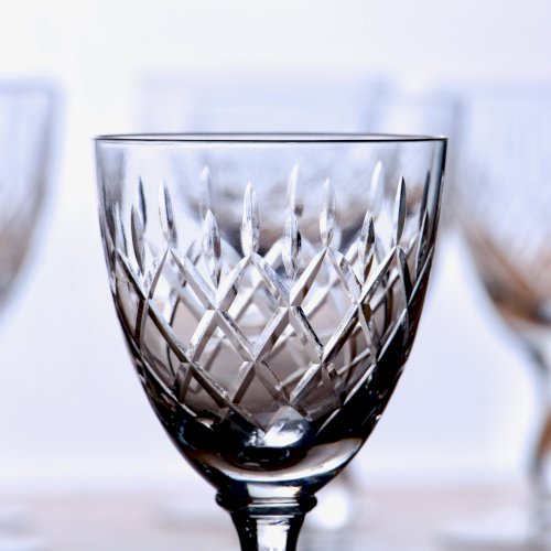 8 verres à vin ancien en cristal maison Orrefors collection Karolina