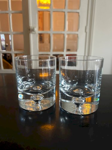 8 verres en cristal scandinaves Tapio Wirkkala