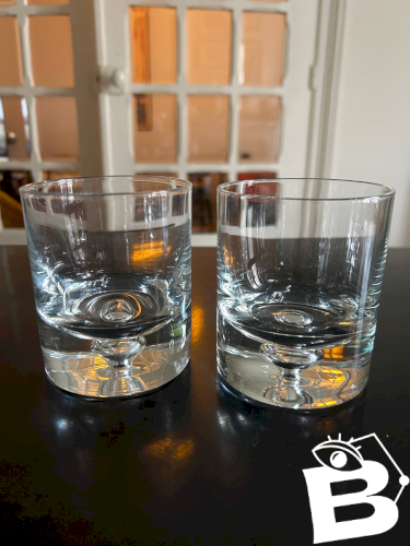 8 verres en cristal scandinaves Tapio Wirkkala