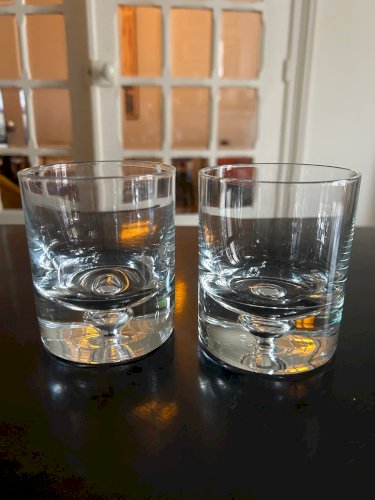 8 verres en cristal scandinaves Tapio Wirkkala